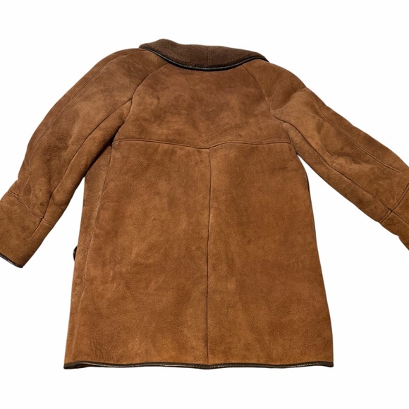 100% genuine sheepskin shearling vintage jacket - Picture 4 of 10